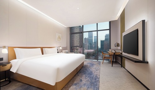 Executive-Zimmer, 1 King-Bett, Stadtblick