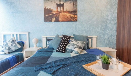 Deluxe-Apartment, 2 Schlafzimmer, Stadtblick