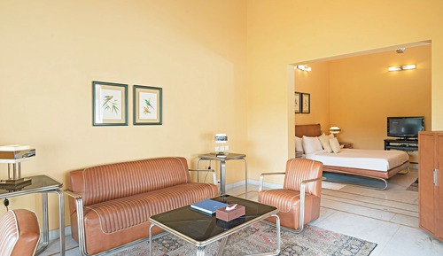 Superior-Doppel- oder -Zweibettzimmer, Terrasse, Gartenblick