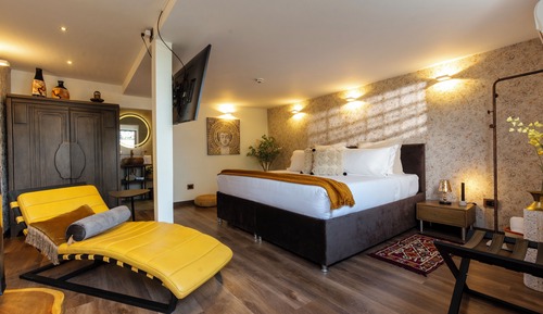 Classic-Zimmer, Gartenblick