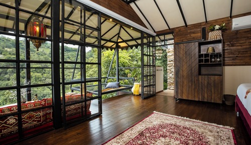 Comfort-Ferienhütte, Terrasse, Bergblick