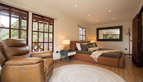 Deluxe-Ferienhütte, Gartenblick