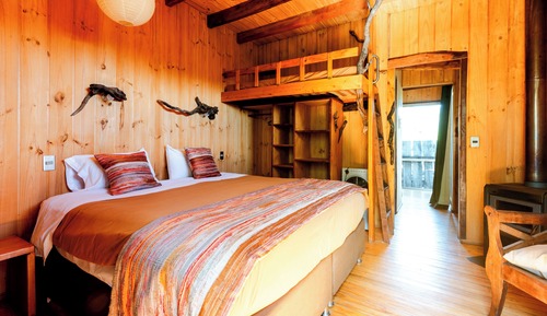 Holzhütte, 1 Schlafzimmer, Gartenblick