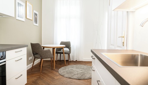 Economy-Apartment, Balkon, Gartenblick