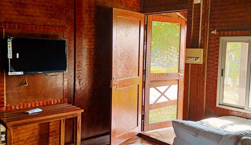 Classic-Ferienhaus, Balkon, Blick auf die Anlage