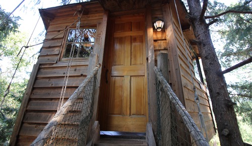 Baumhaus, Balkon, Talblick