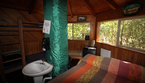 Luxury-Baumhaus, Blick auf die Anlage