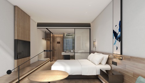 Executive-Zimmer, 1 King-Bett, Stadtblick