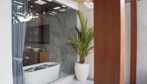 Standard-Villa, Gartenblick