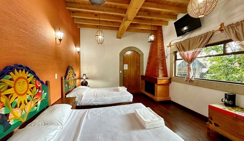 Superior-Vierbettzimmer, barrierearm, Gartenblick