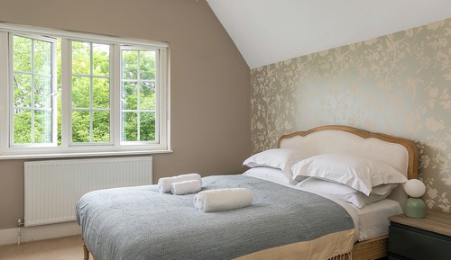 Ferienhaus, Gartenblick