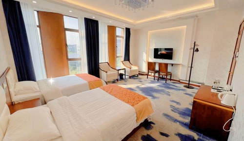 Familien-Suite, Blick auf den Innenhof