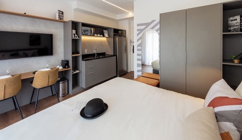 Studio, 1 Doppelbett, Balkon