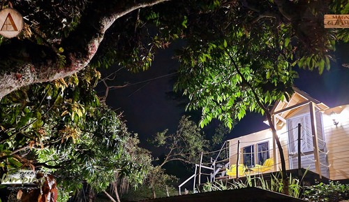 Deluxe-Bungalow, 1 Doppelbett und Schlafsofa, Bergblick, Bergseite