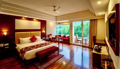 Panoramic-Doppelzimmer, 1 Schlafzimmer, Balkon, Talblick