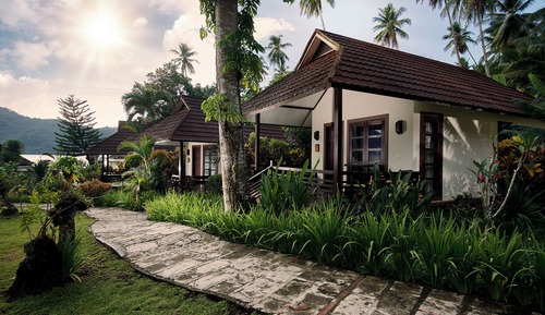 Superior-Doppel- oder -Zweibettzimmer, Balkon, Gartenblick