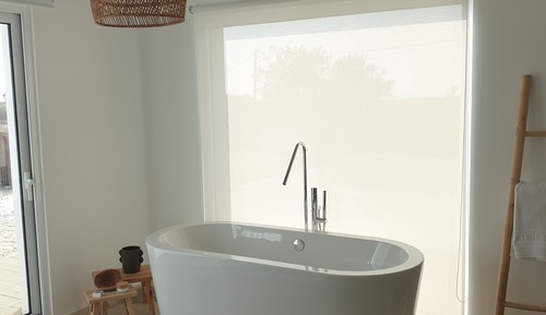 Superior-Ferienhaus, 1 Schlafzimmer, eigener Pool, am Strand