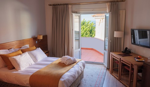 Superior-Doppelzimmer, Balkon, Stadtblick