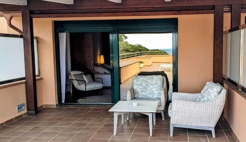 Elite-Doppelzimmer zur Einzelnutzung, Balkon, Meerblick