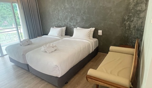 Deluxe-Zweibettzimmer, Balkon, Bergblick