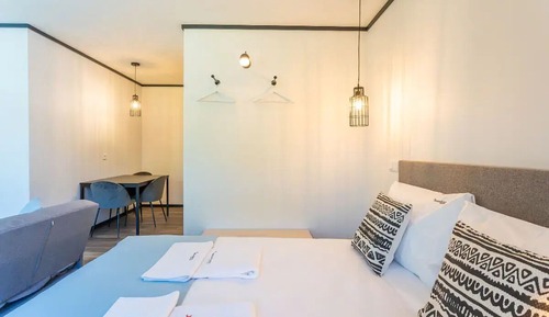 Familienstudio, 1 Doppelbett und Schlafsofa