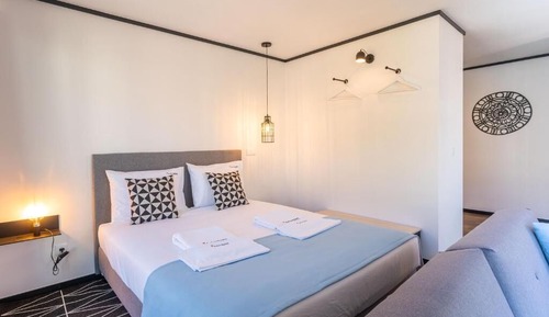 Familienstudio, 1 Doppelbett und Schlafsofa