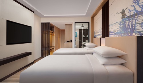 Deluxe-Zimmer, 2 Queen-Betten, Nichtraucher, Stadtblick