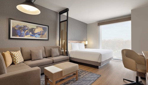 Zimmer, 1 King-Bett und Schlafsofa