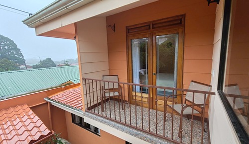 Economy-Doppelzimmer, Balkon, Gartenblick