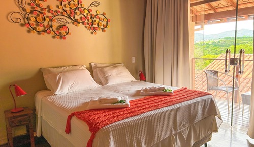 Comfort-Zimmer, Balkon, Bergblick