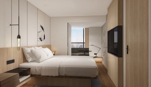 Standardzimmer, 1 King-Bett, Stadtblick