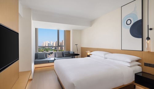 Executive-Zimmer, 1 King-Bett, Stadtblick