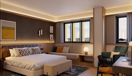 Superior-Zimmer, 1 King-Bett und Schlafsofa, Stadtblick