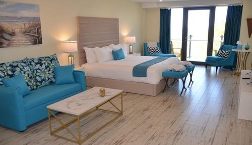 Studiosuite, 1 King-Bett und Schlafsofa, Strandblick