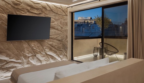 Exclusive-Apartment, Balkon, Stadtblick