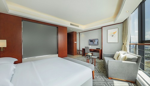 Premier-Zimmer, 1 King-Bett, Stadtblick