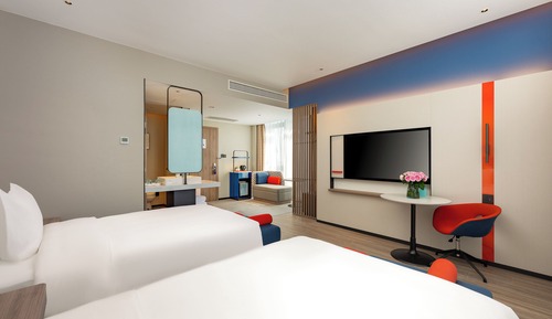 Standardzimmer, 2 Doppelbetten (High Floor)