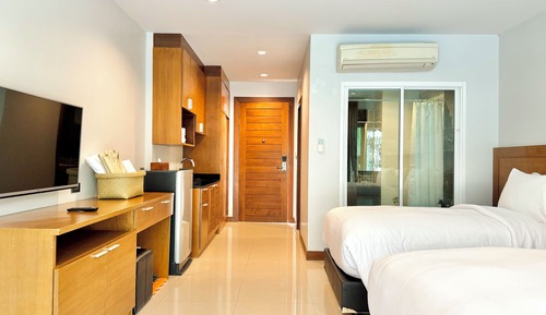 Deluxe-Zimmer, Poolblick