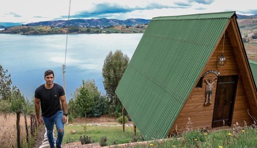 Deluxe-Chalet, Balkon, Seeblick