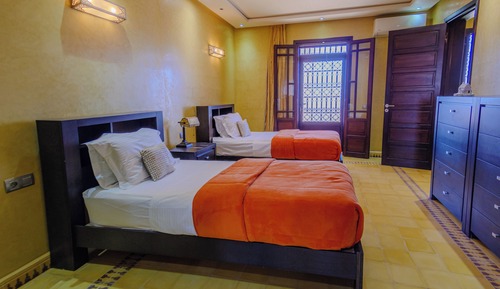 Deluxe-Zweibettzimmer, Balkon, Gartenblick