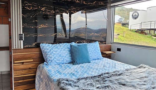 Familien-Ferienhütte, Bergblick