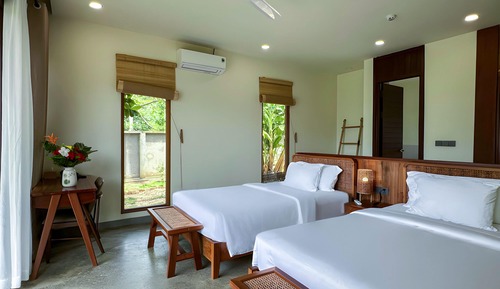 Deluxe-Villa, 2 Einzelbetten, Meerblick