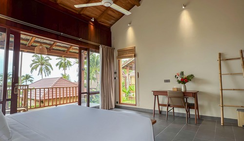 Deluxe-Villa, 1 King-Bett, Meerblick