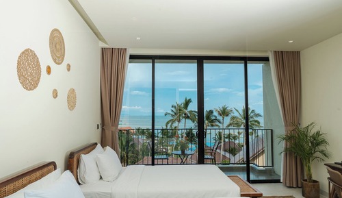 Deluxe-Zweibettzimmer, 2 Einzelbetten, Meerblick