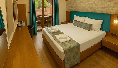 Standard-Doppelzimmer, Balkon, Gartenblick