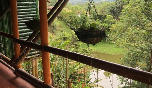 Romantische Ferienhütte, Balkon, Seeblick