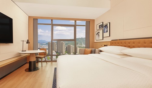 Zimmer, 1 King-Bett, Stadtblick