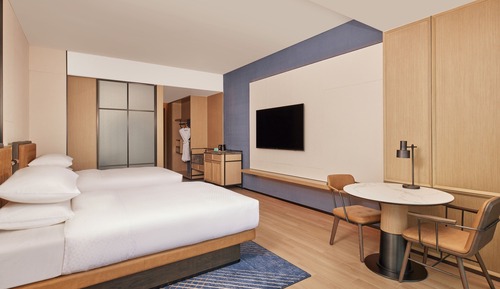 Deluxe-Zimmer, 2 Doppelbetten, Stadtblick
