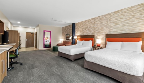 Studiosuite, 2 Queen-Betten, barrierefrei, Badewanne