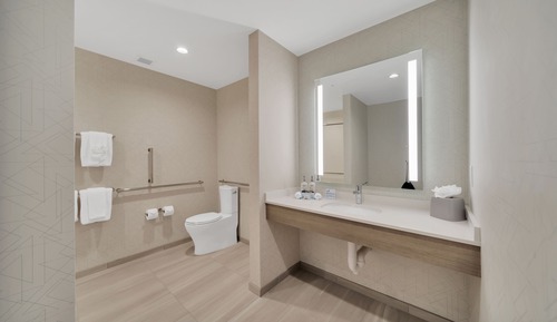 Standardzimmer, 1 King-Bett, rollstuhlgeeignete Dusche (Mobility)